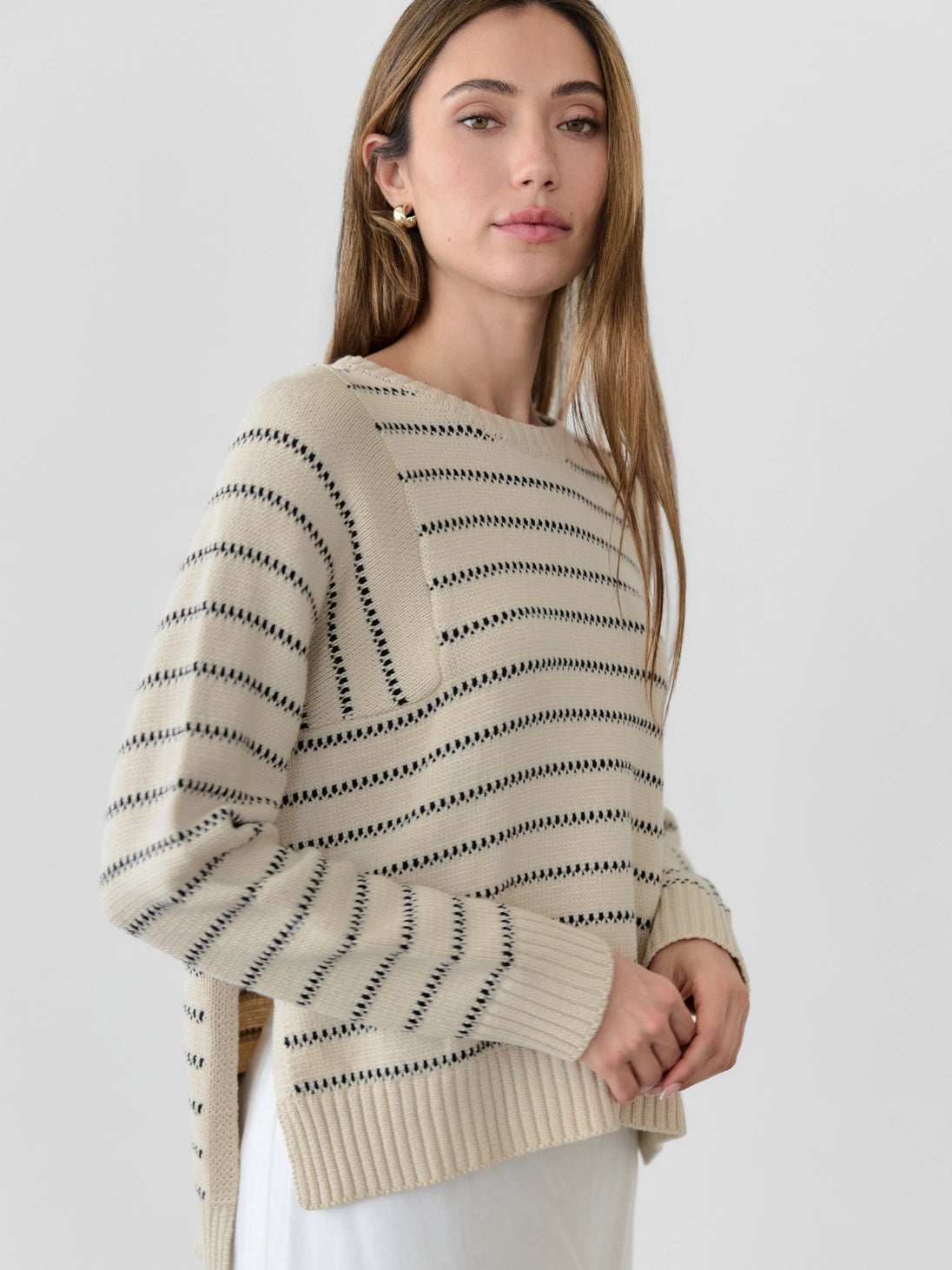 Kennedy Stripe Pullover Sweater